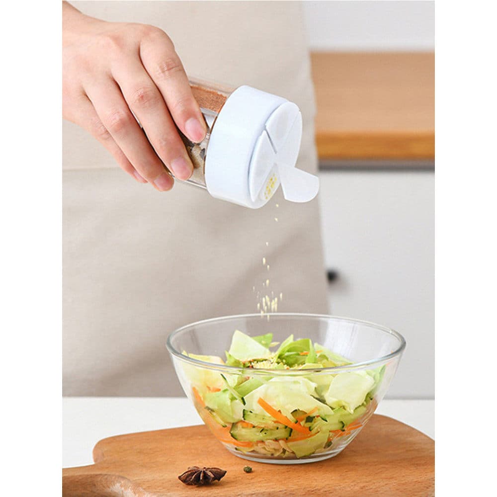 Cozinha japonesa quatro grades de uma peça tempero jar saleiro tempero caixa tempero garrafa tempero jar conveniente chu
