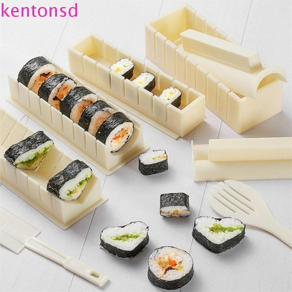 KENTONSD Molde De Sushi De Alta Qualidade 3 Pçs/Set Ferramentas Rolos Arroz Imprensa Fazendo Kit Algas Nori Maker