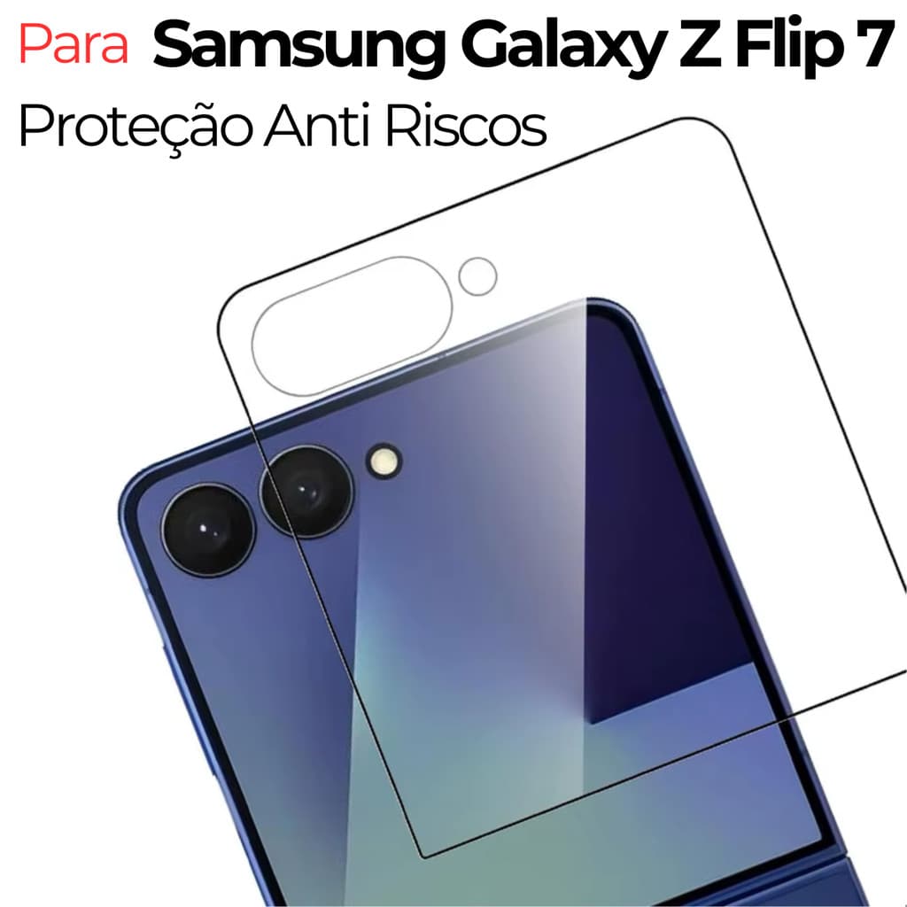 Película Anti Riscos para Galaxy Z Flip 7 Proteção Tela