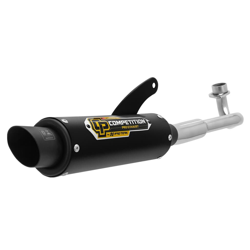 Escapamento Escape Pro Tork Modelo Competition curva Cromada Para Moto Pop 110 2016 2017 2018 2019