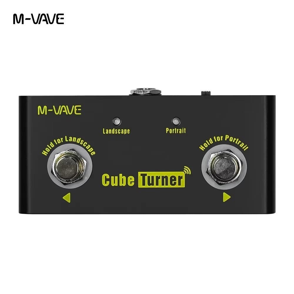 M-VAVE Cube Turner Plus Virador de páginas sem fios Suporta virador de folhas Compatível com Looper e Android iOS