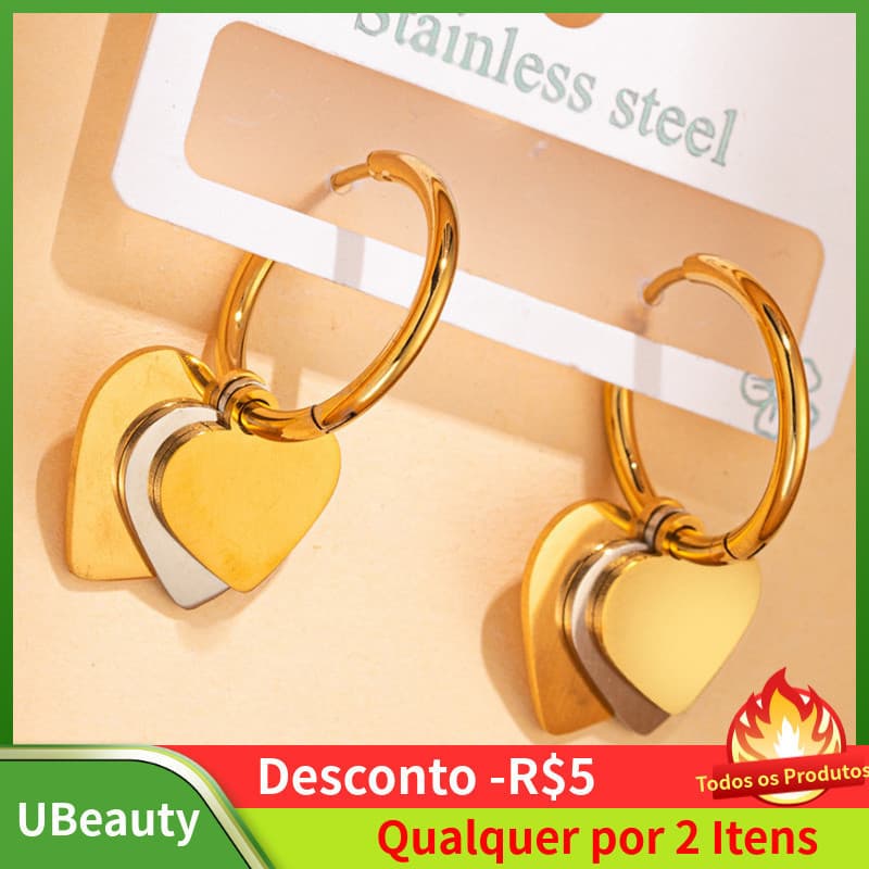 Brincos Femininos Empilhados Love Butterfly Moon, Brincos de Moda para Mulheres, Acessórios de Luxo Leve