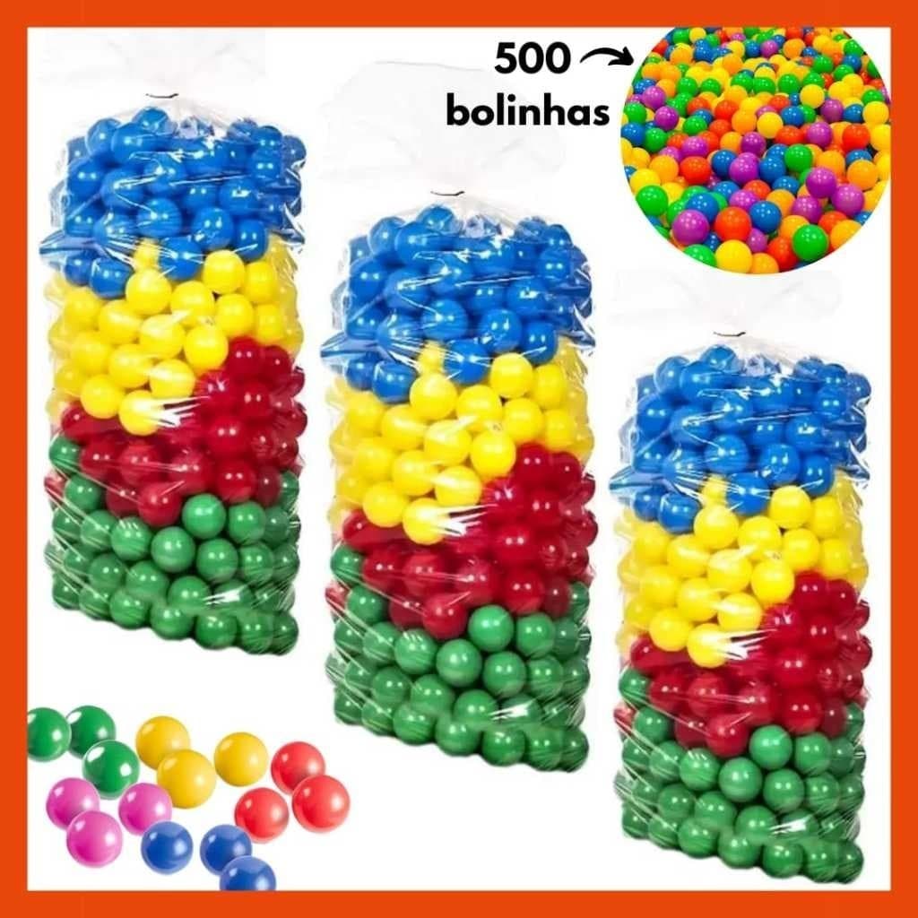 Bolinhas pra Piscina 500 Uni coloridas Resistente Melhor Material Não Amassa Envio Imediato Promoção