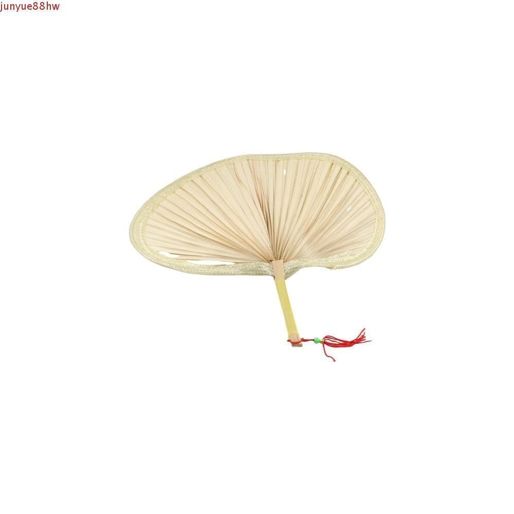 JUNYUE Ventilador De Folha De Palmeira Tecido À Mão Portátil Manual Leve Palha Natural De Bambu