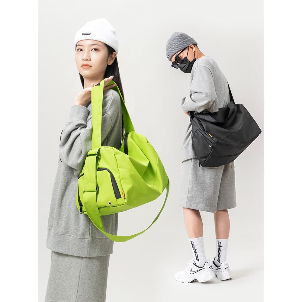 ABOYS Bolsa de ginástica masculina, separação seca e molhada, à prova d'água, bolsa de treinamento esportivo, bolsa de n