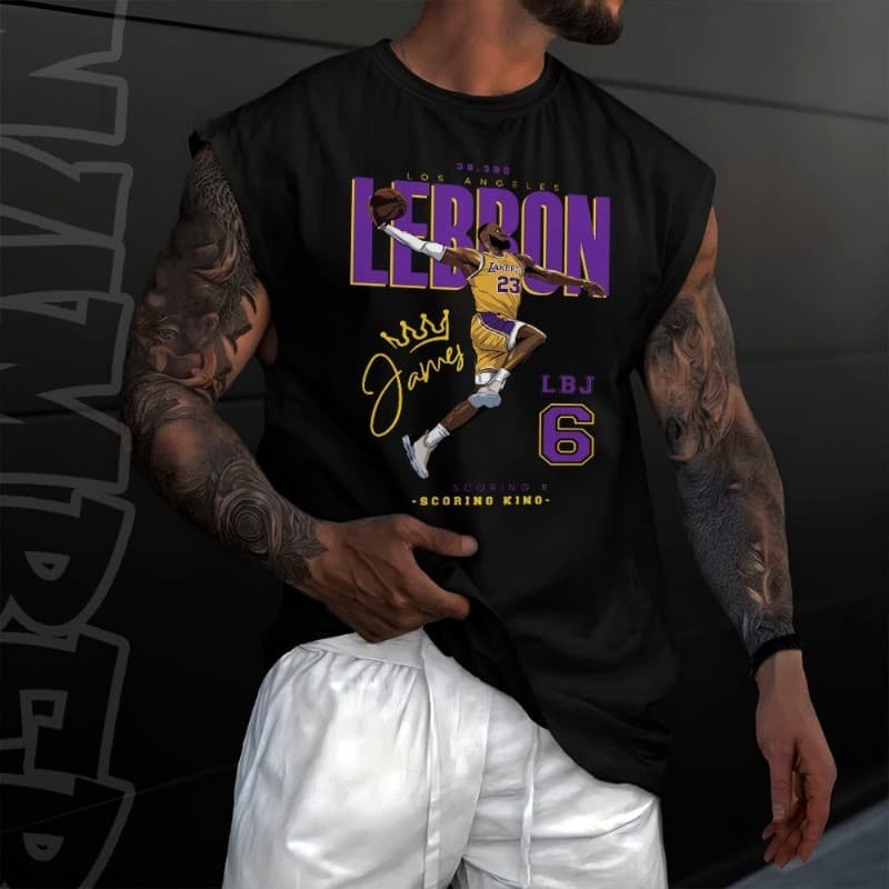 Camiseta Regata Machão Oversized Masculino Algodão Estilo Street