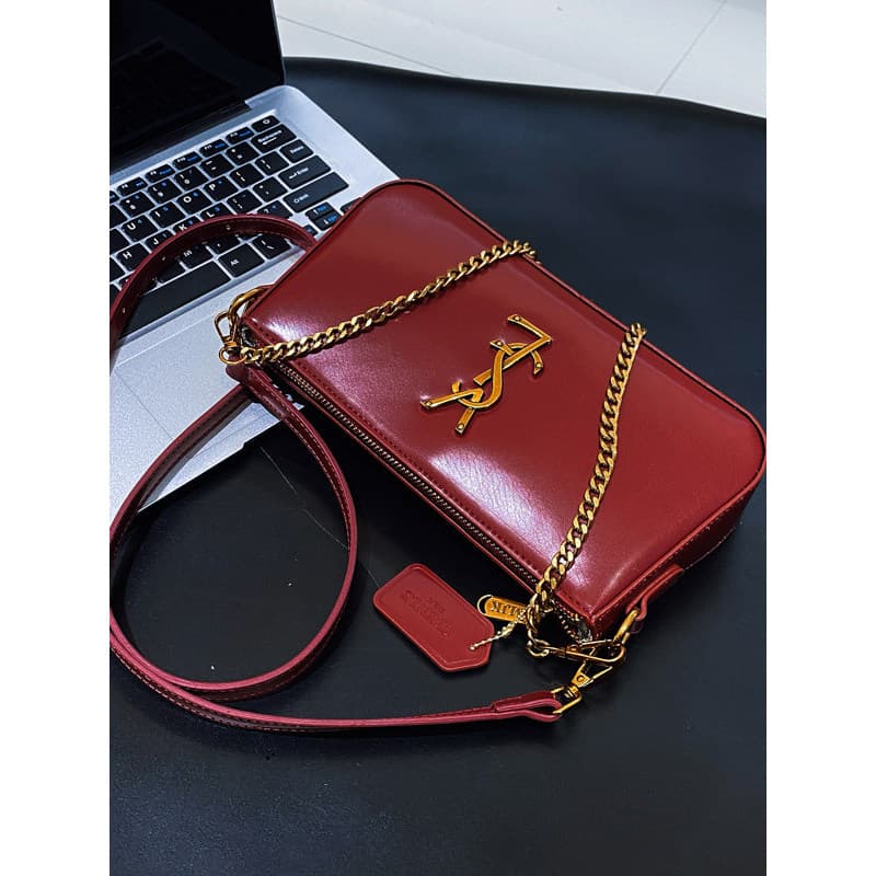 bolsa transversal feminino bolsa feminina Bolsa Nicho High-End francês axilas saco corrente Baguette saco feminino 2025