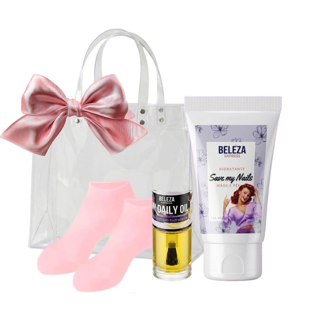 Kit hidratante para pés macios  Save My Nails Beleza Express