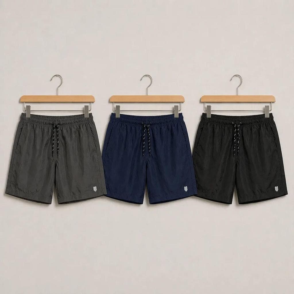 Kit Com 3 Shorts Masculino Tactel Confortável Macio E Fresco