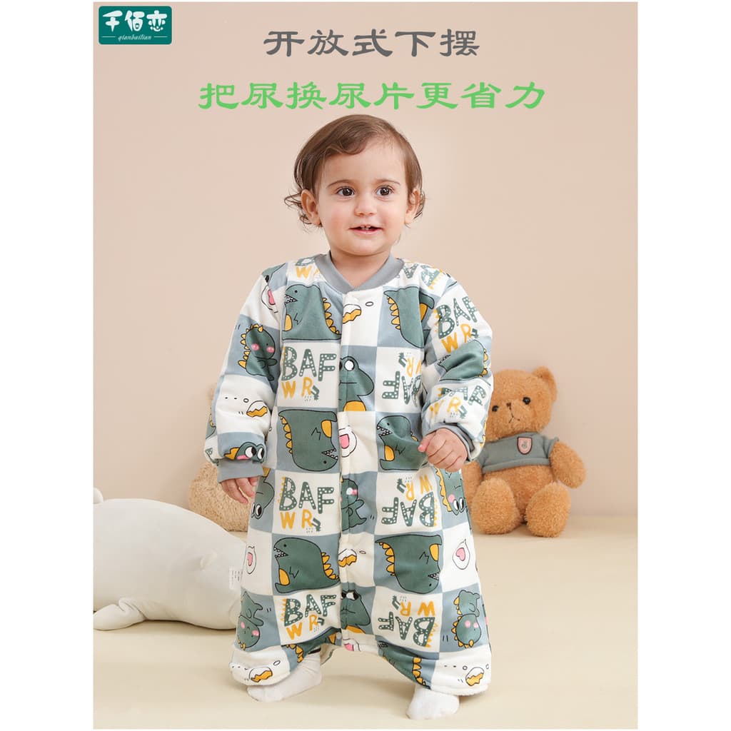 Saco de dormir para bebês estilo outono inverno colcha Anti-chute de algodão para bebês colcha infantil à prova de frio