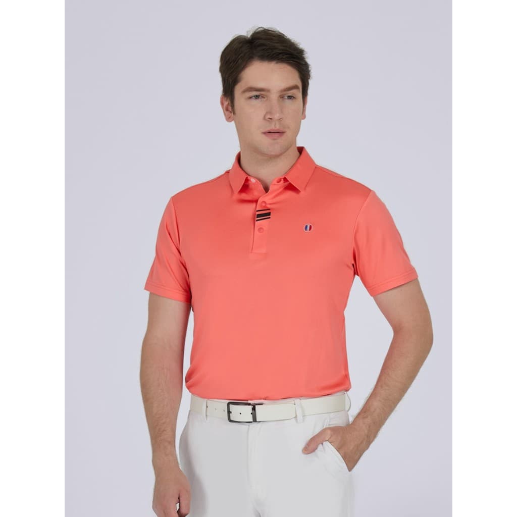 Orank Golf Camiseta masculina de manga curta respirável camisa polo masculina verão de secagem rápida esportes topo Desi