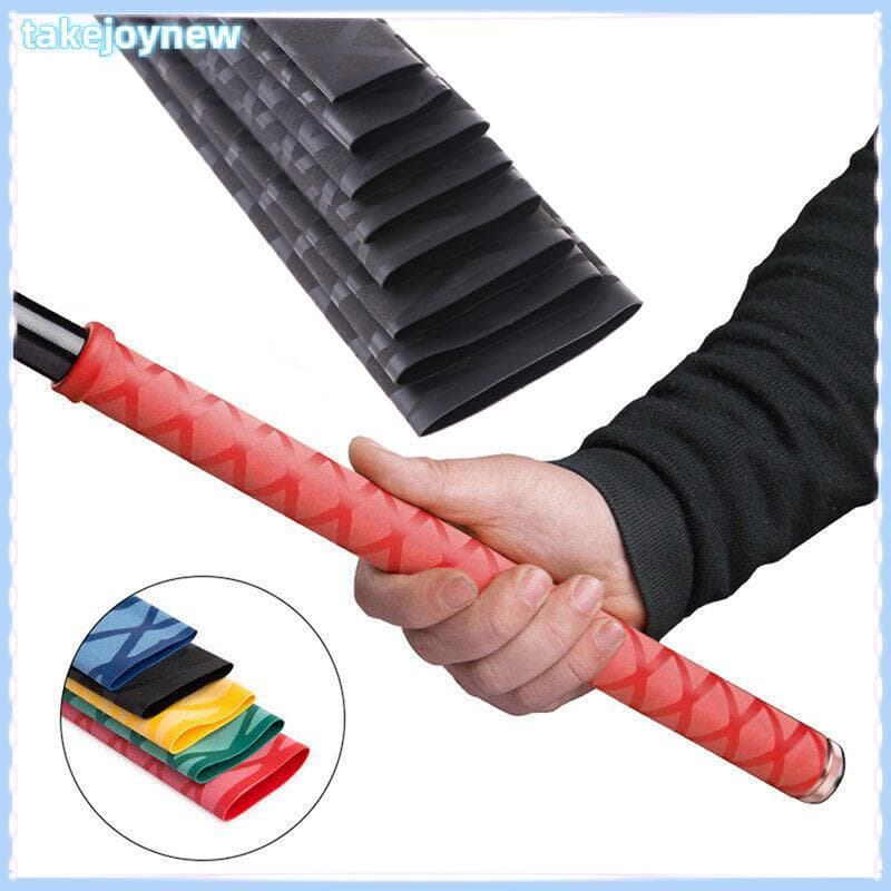 [takejoynewBR] Tubo Termorretrátil Antiderrapante Para Vara De Pesca/Raquete/Alças De Bicicleta 1M 18-40mm Tbr