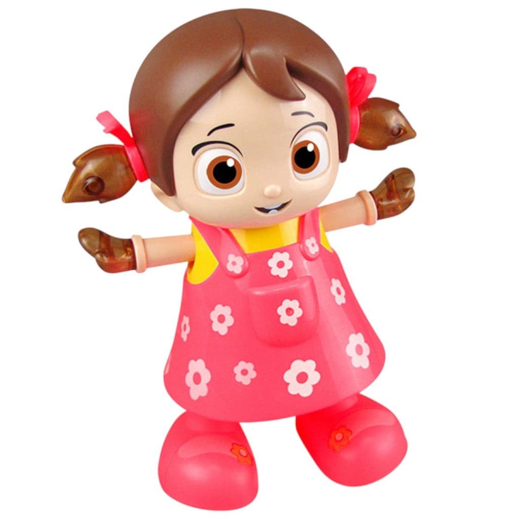 Boneca Dançarina Fofa Dance Girl Brinquedo Com Luz e Som
