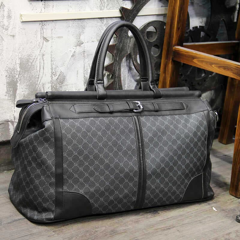 Bolsa de viagem verificada masculina portátil mochila de viagem de curta distância bolsa de grande capacidade bolsa de g