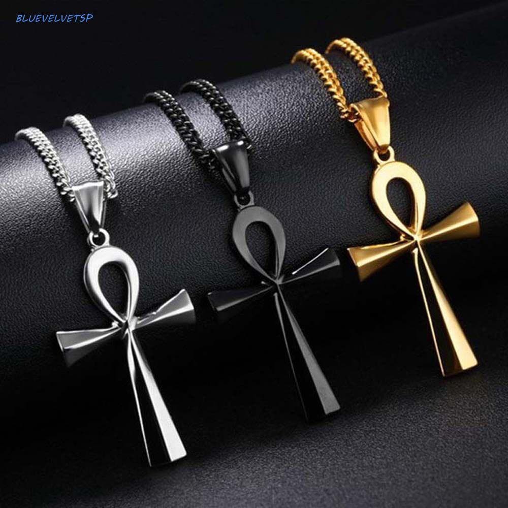 BLUEVELVETSP Pingentes Jóias Acessórios Crucifixo Cristos Para Homens Mulheres Ouro Preto Prata Cor Gargantilha