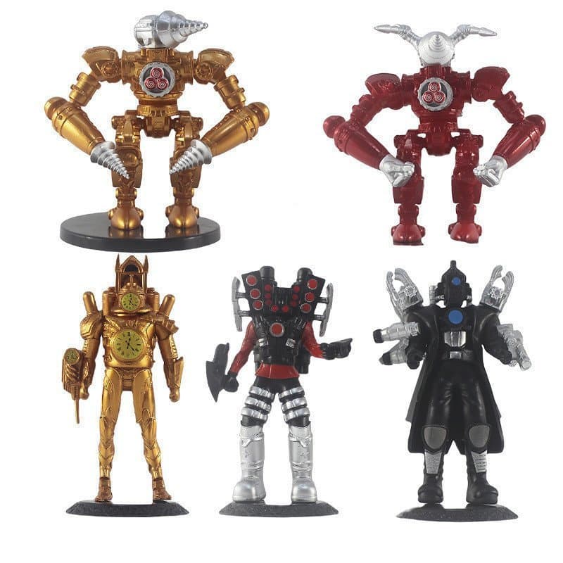 New Action Figure Skibidi Toilet Action Titan Speakerman Cameraman Golden Clockman Articulated Mobile Multi-joint Model