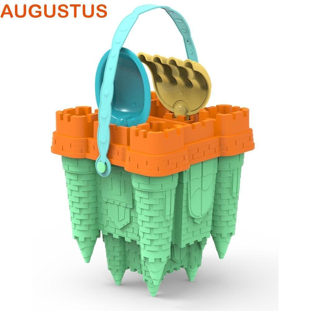 Brinquedo De Molde De Areia De Castelo AUGUSTUS , Conjunto De Brinquedos Praia Amarela Verão , Acessórios De