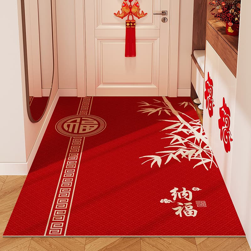 Estilo chinês de alta qualidade porta entrada tapete porta entrada sala estar porta entrada descartável esfregando pé ta