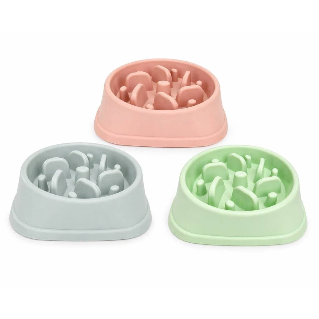 Comedouro Lento Pet Anti Engasgo Cães Gatos digestão Saúde