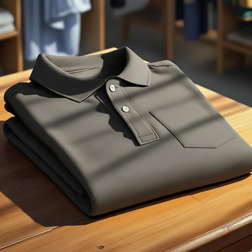 Polo Masculina com Bolso – Estilo e Funcionalidade