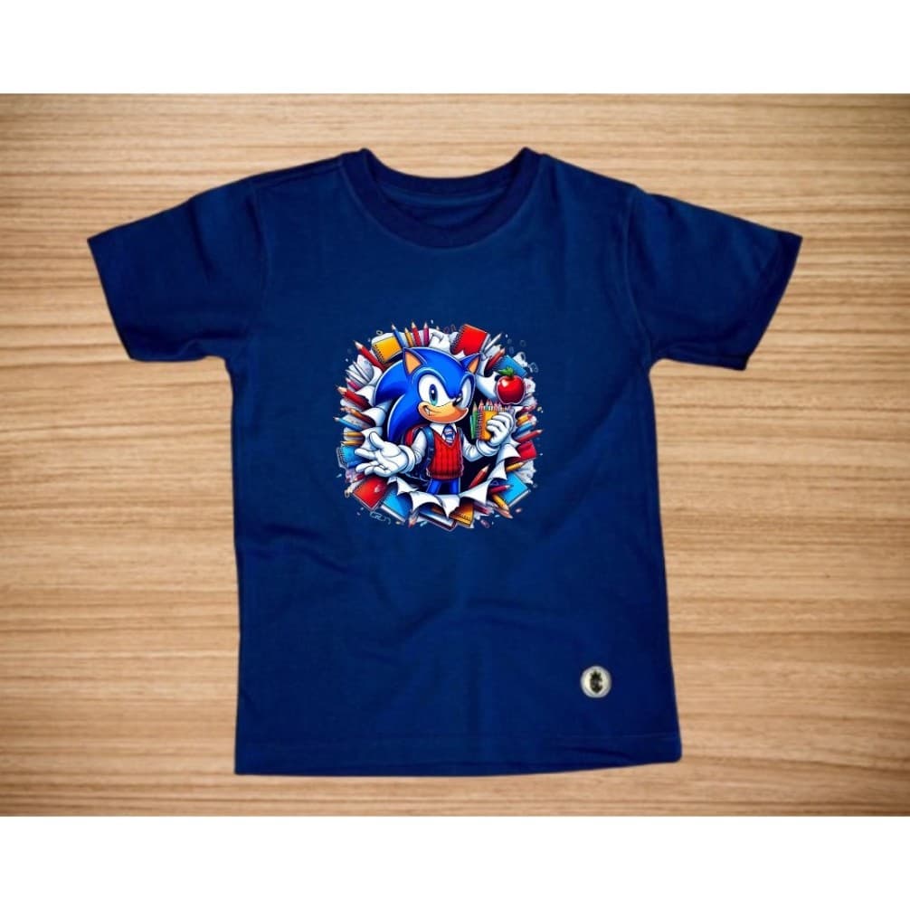 Camiseta Infantil Gamer Estampa Personagem Geek Manga Curta