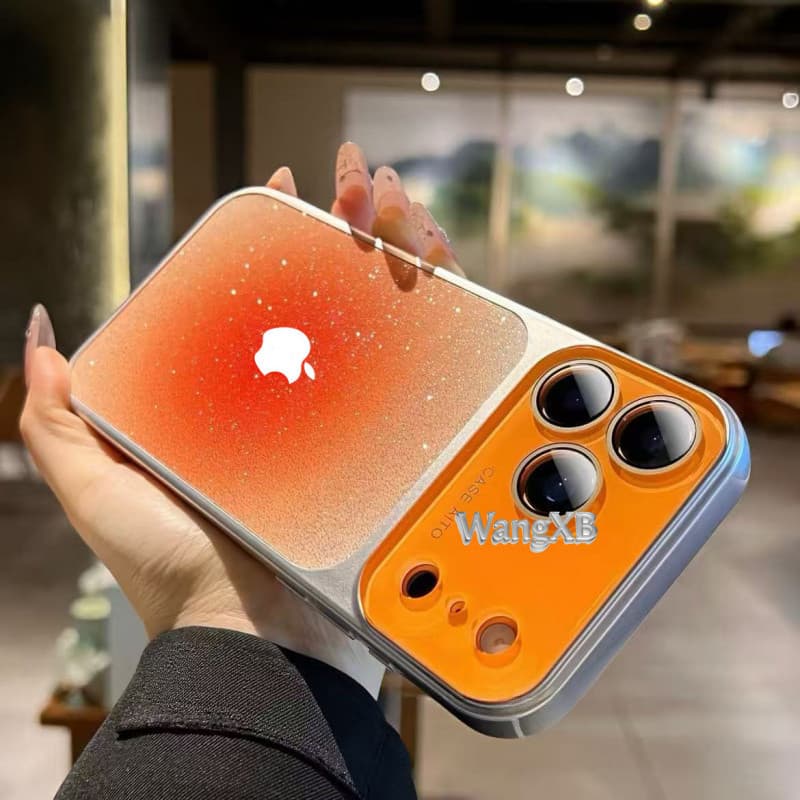Capa Em Pó Com glitter Para Manchas De Alta Qualidade Adequada iPhone 17 , 16 , 15 , 14 , 13 , 12 Pro Max (Mulheres)