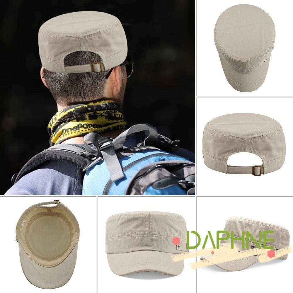 Chapéu De Cadete DAPHNE , Boné De Beisebol Anti-UV Ajustável , Primavera Verão Respirável Casual Ao Ar Livre Plano Mascu