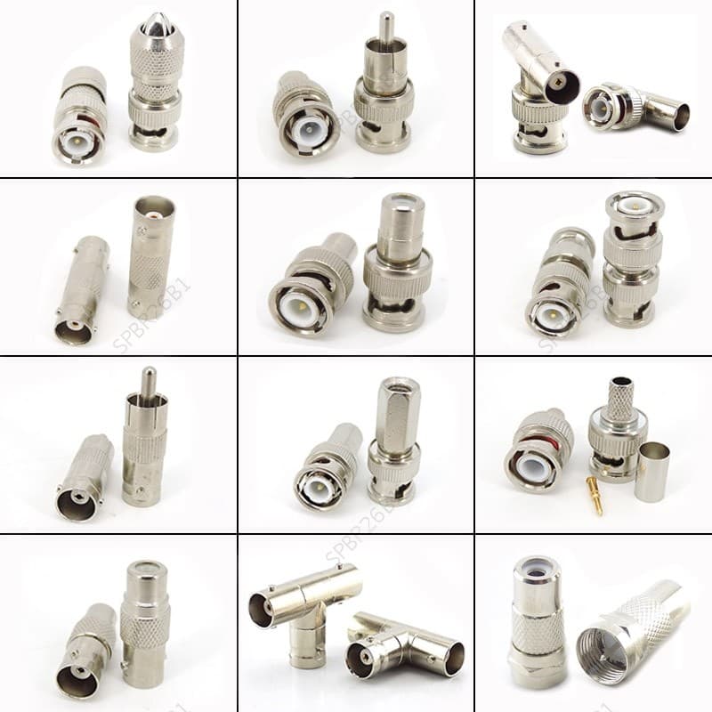 Conversão Da Série BNC RCA jack RF Conector De Cabo Coaxial Conversor De Teste BR26B1
