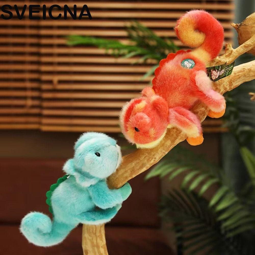 Brinquedo Para Répteis SVEICNA , Boneca De Pelúcia Colorida De Lagarto Tamanho De 20 Cm De Material Macio , Estilo Fofo