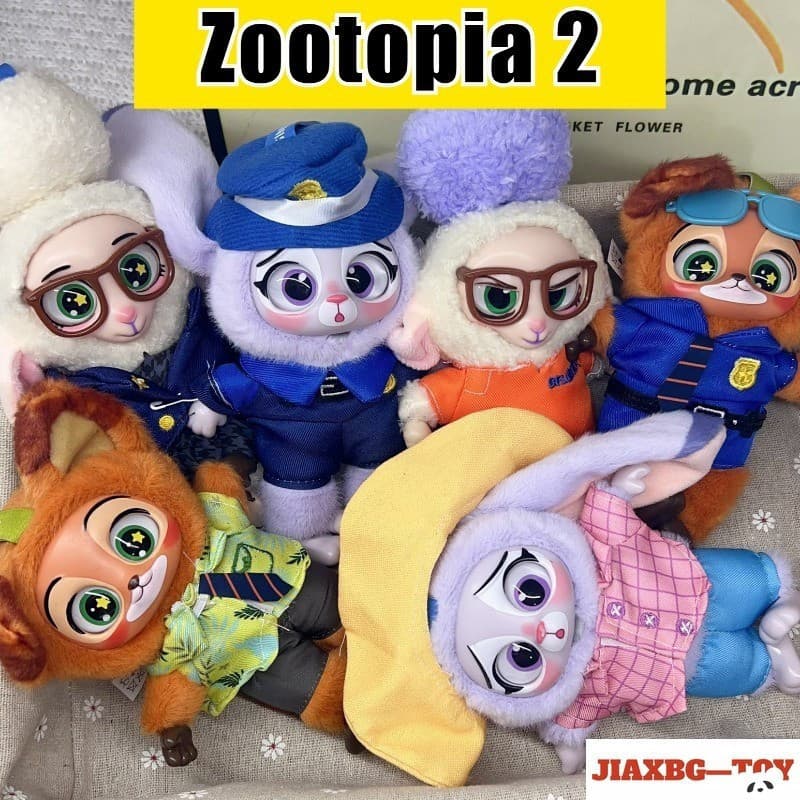 Zootopia 2 Judy Nick Chaveiro De Pelúcia Fofo Com Pingente De Boneca De Silicone Macio