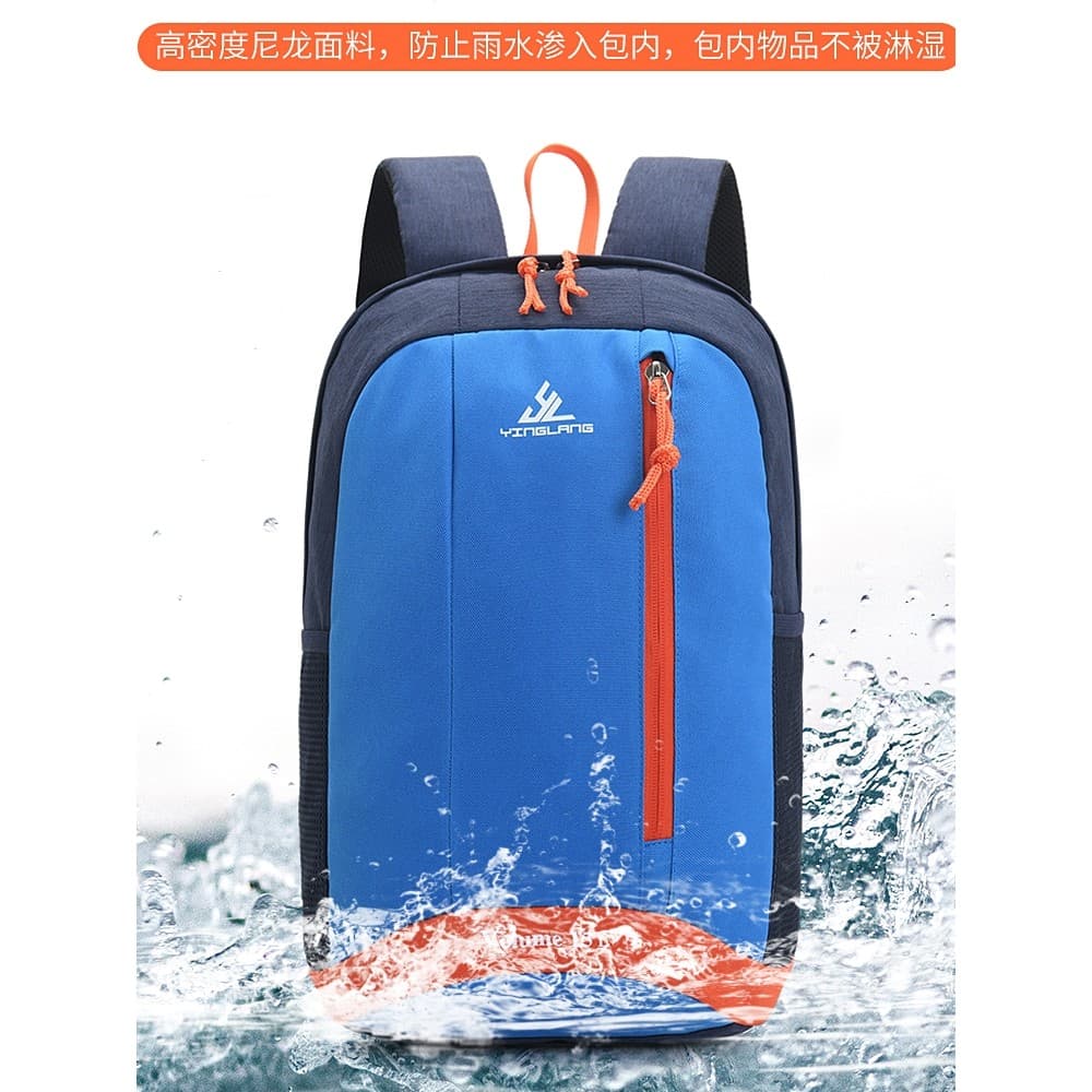 Crianças primavera mochila de viagem pequena mochila das mulheres dos homens leve saco de viagem estudantes da escola pr