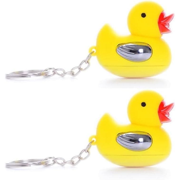 Chaveiro de Pato com Choque Elétrico - Gadget de Brincadeira Engraçado, Patinho que Dá Choques Elétricos, Presente Diver