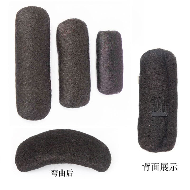 Traje antigo Hanfu peruca feminina estilo traje All-Match almofada de cabelo testa alta almofada de cabelo fofo peruca d