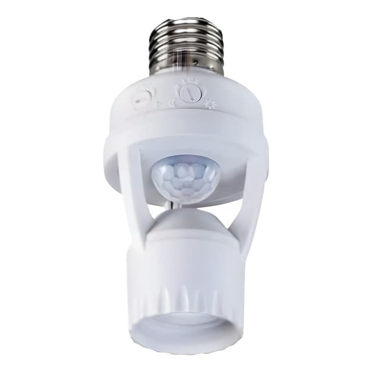 Kit 02 Sensor De Presença Com Fotocélula Lâmpada Soquete E27