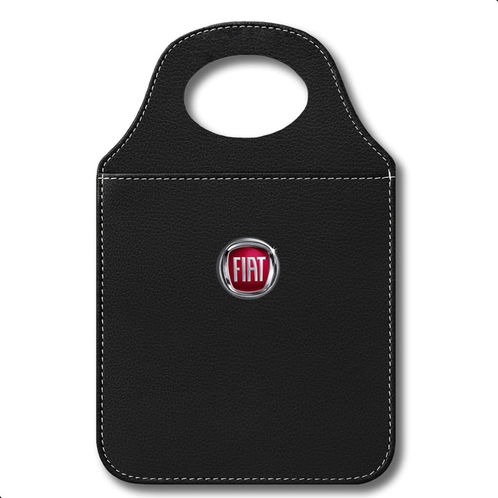 Organizador Lixeirinha Fiat Couro Ecológico Lixo Para Carro