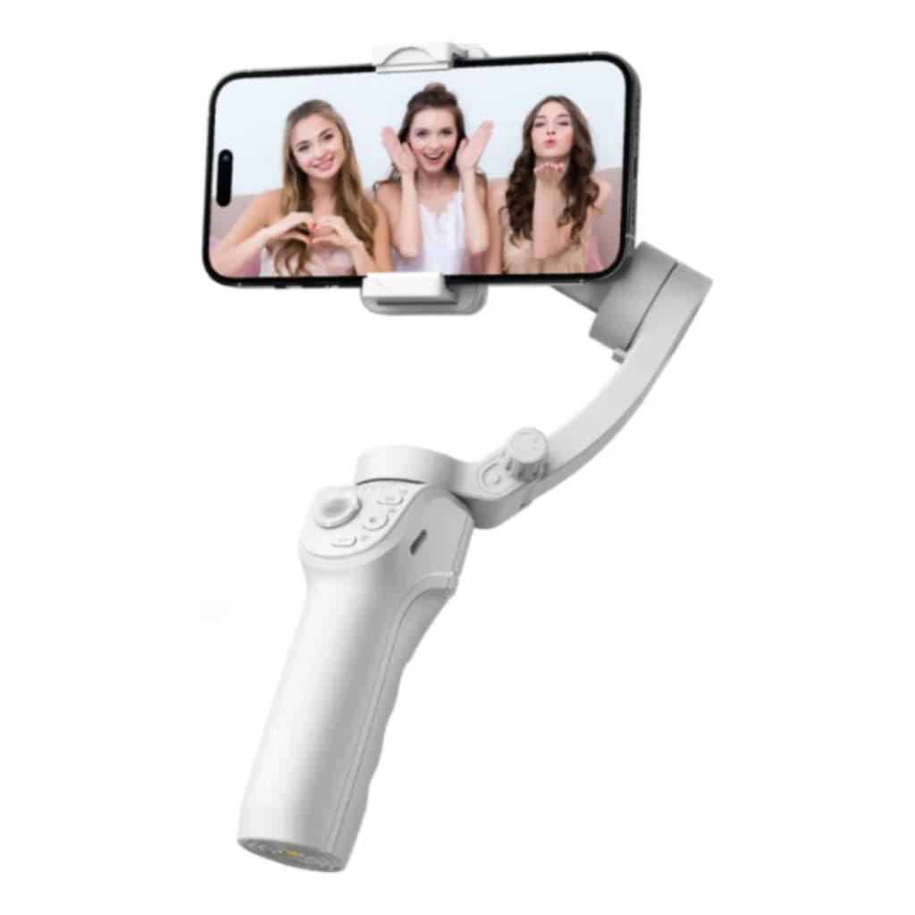 Gimbal Estabilizador Celular Dobrável Portátil 3 Eixo Tripé