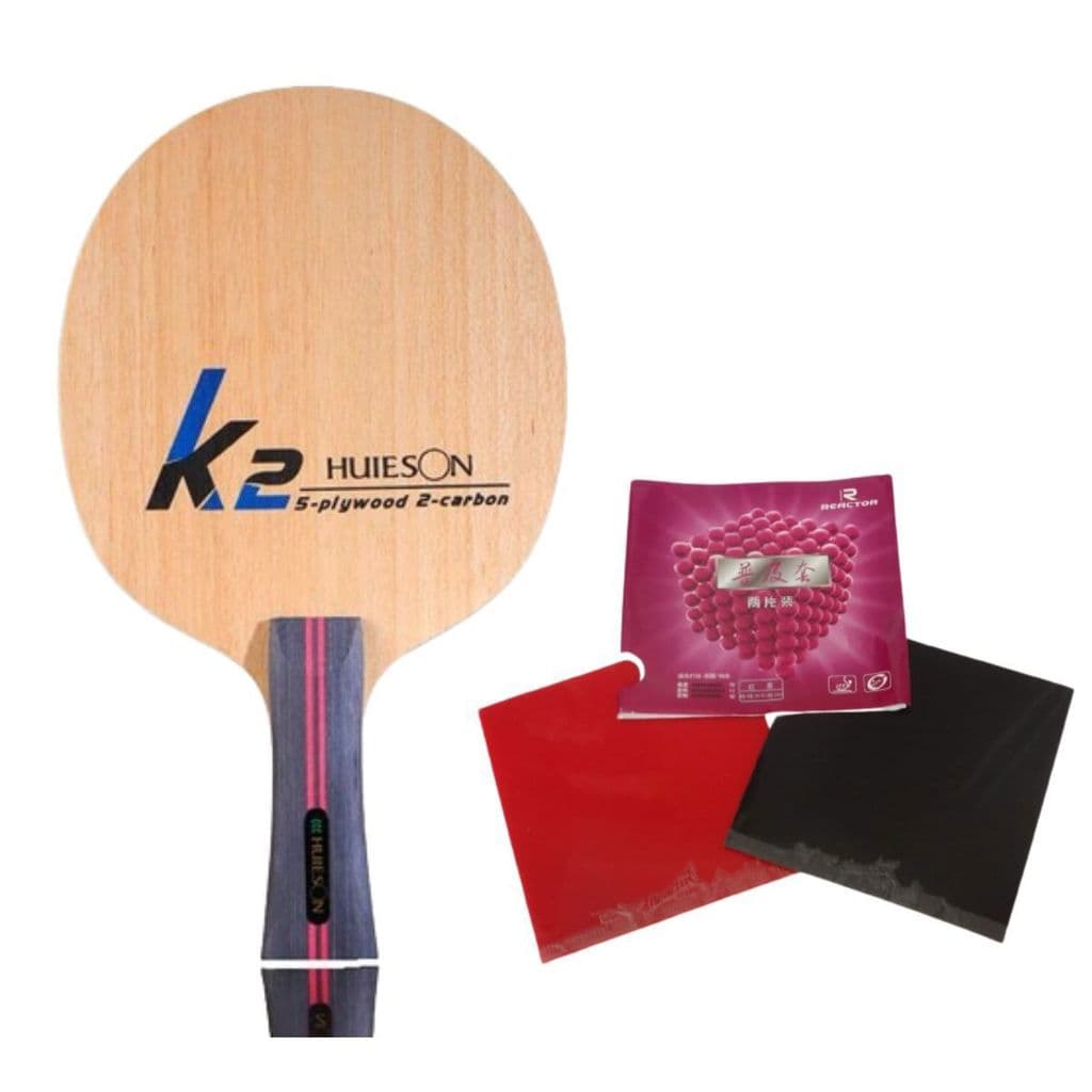 Raquete Loki Clássica Carbon + 2x Borrachas Reactor Corbor