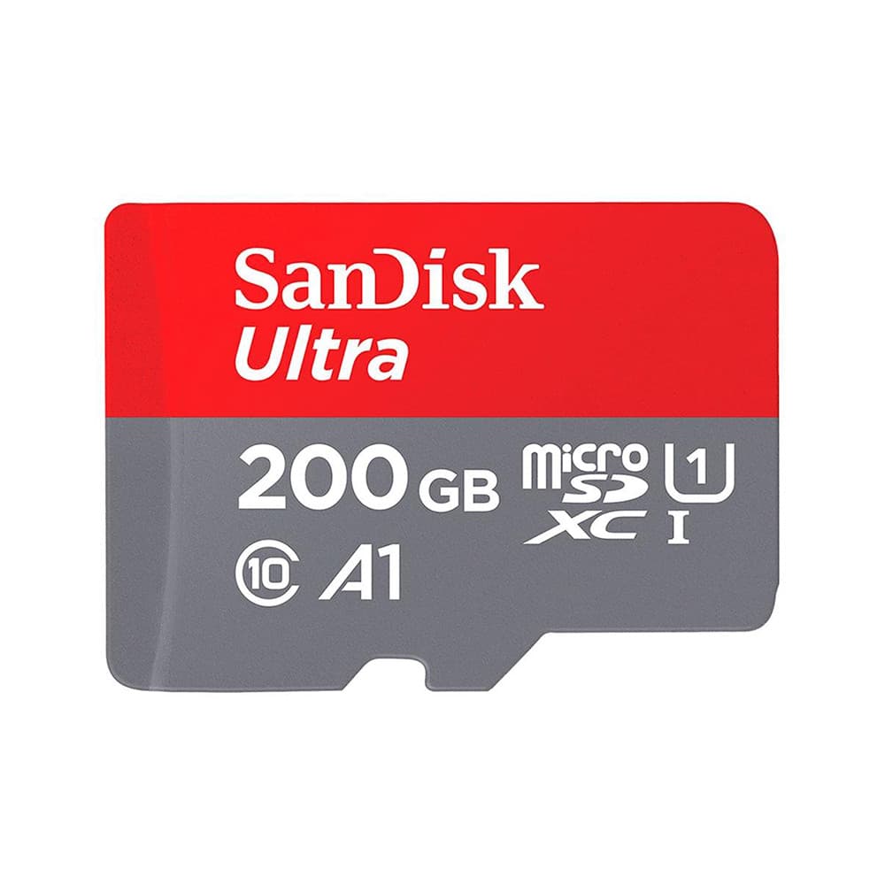 Cartão de Memoria SanDisk Ultra MicroSDXC UHS-I, 200GB com Adaptador 120MB/s - SDSQUA4-200G-GN6MA