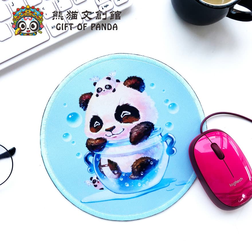 Panda Cultural loja criativa Anti-mouse pad panda impressão jogo de jogos de escritório mouse pad fresco