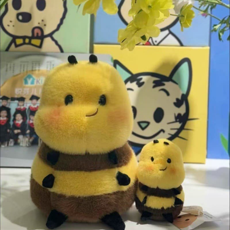 Adorável Animal De Pelúcia Mel Abelha Inseto Brinquedos Decoração Para Casa PLushie Kawaii Com Asas