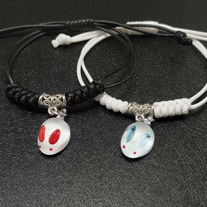 Derivação do caminho mágico Wei Wuxian ancestral Lan Wangji Wangxian coelho couro corda pulseira pulseira pulseira taman