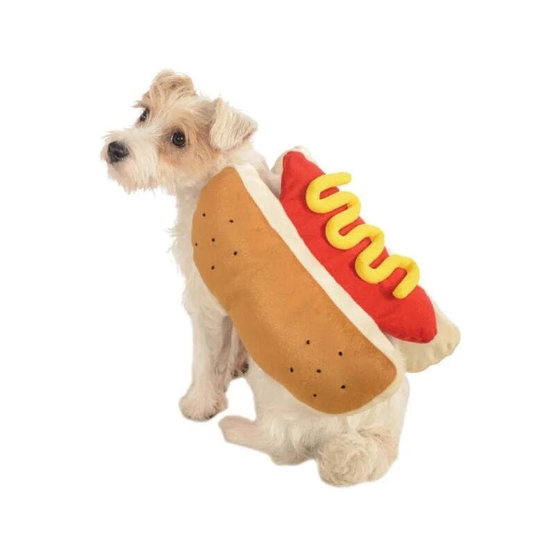 Fantasias Engraçadas de Halloween para Cães, Roupa Ajustável em Forma de Salsicha para Dachshund, Vestuário para Animais