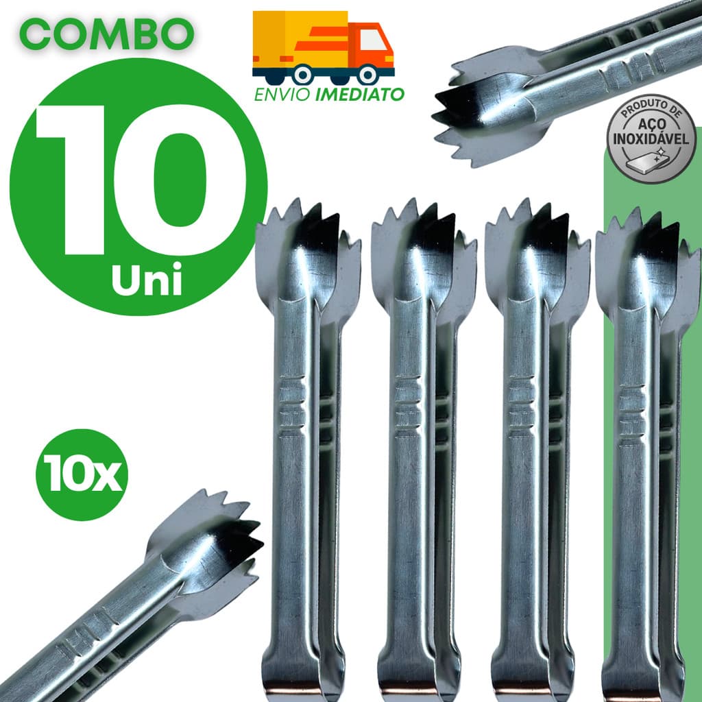 Kit Pegadores de Carne em Aço Inox com Cabo Ergonômico para Uso em Churrasco e Churrasqueira
