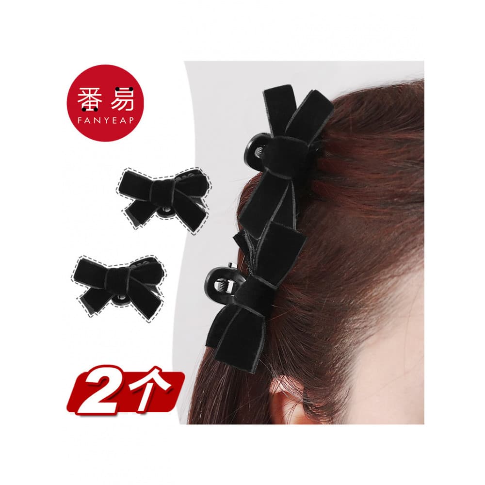Grab clip/arco A1pq801-veludo arco grab clip princesa grampo de cabelo quebrado franja lateral pequeno clipe