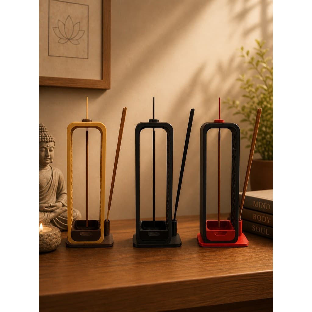 Incensário Porta Incenso Colmeia com Gaveta – Design Moderno Zen Decorativo