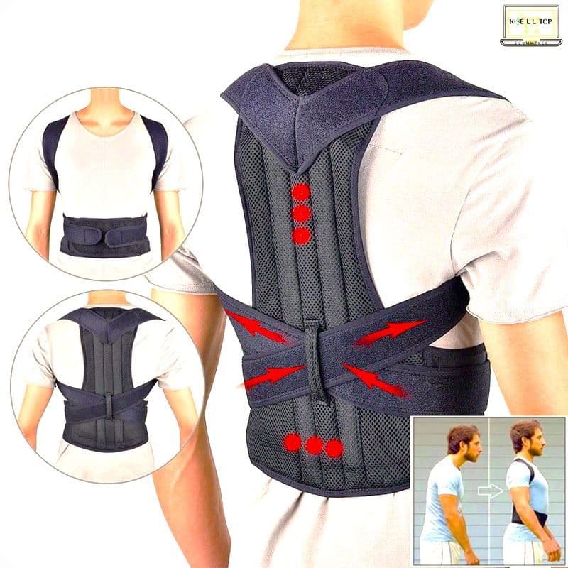 Corretor Postura Feminino Masculino Colete Alinhador Coluna