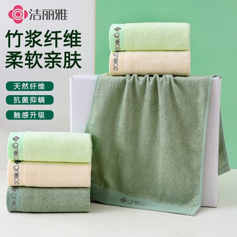 Jieliya toalha de fibra de bambu mais macia do que algodão puro de secagem rápida mais grosso absorver água feminino ros