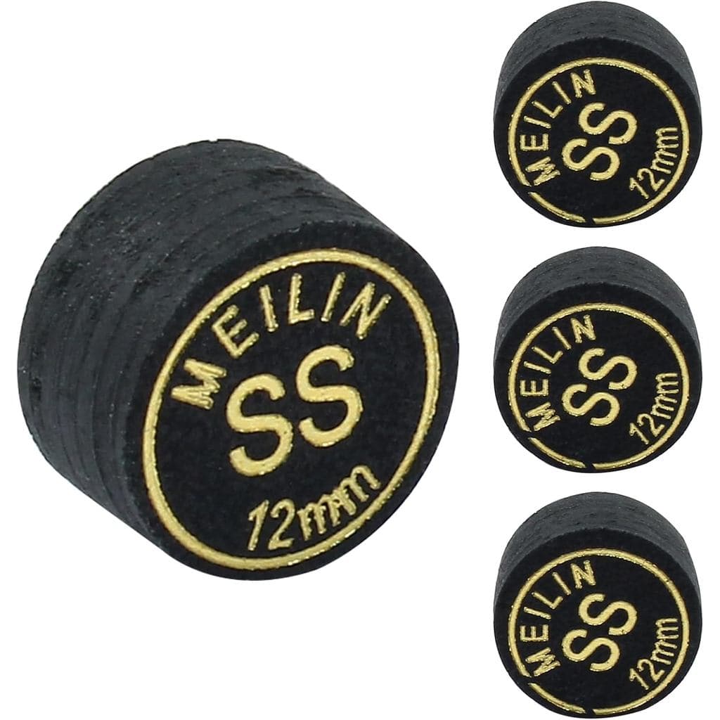 4 Peças de Ponteiras de Taco de Bilhar de 12mm, Acessórios para Bilhar, Adequadas para Tacos de Bilhar e Snooker
