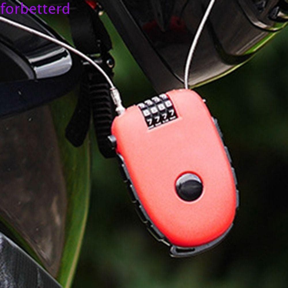Bloqueio De Capacete De Motocicleta  , Cadeado Antirroubo De 4 Dígitos , Trava De Senha De Roda Reajustável