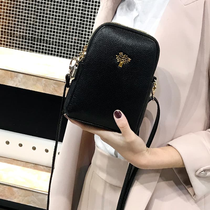 Bolsa para celular feminina bolsa pequena Crossbody 2026 novo estilo versão coreana All-Match Vertical Mini bolsa pequen